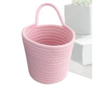 Hanging Organizer Basket - durble Storage Basket, Wall-Mounted Shelf | Cotton Rope Practical Wall-Mounted Organizer For Small Items, Ideal For Bedrooms, Bathrooms, And Kitchens 5.51x5.51 Inches