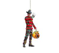 Hanging Ornament Christmas/Halloween Tree Decoration, Horror Movie Ornament for Christmas Halloween Decorations Car Rearview Mirror Pendant Funny Tree Pendant Window Plastic baubles