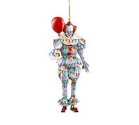 Hanging Ornament Christmas/Halloween Tree Decoration, Horror Movie Ornament for Christmas Halloween Decorations Car Rearview Mirror Pendant Funny Tree Pendant Window Plastic baubles