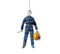 Hanging Ornament Christmas/Halloween Tree Decoration, Horror Movie Ornament for Christmas Halloween Decorations Car Rearview Mirror Pendant Funny Tree Pendant Window Plastic baubles