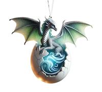 Hanging Ornaments - Dragon Ornaments for Christmas Tree | Dragon Pendant | Acrylic Dragon Fantasy Christmas Pendants Tree Pendants | Home Decor Dinosaur Ornaments
