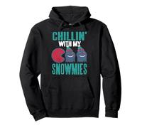 Hanging Out With Frosty Crew Winter Friends Humor Pullover Hoodie
