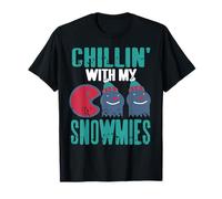 Hanging Out with Frosty Crew Winter Friends Humor T-Shirt