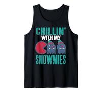 Hanging Out with Frosty Crew Winter Friends Humor Tank Top