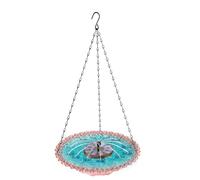 Hanging Outdoor Bird Bath Fountain Solar Power Fountain Attracts Birds Squirrels Large Capacity Garden Feeder Squirrels Proof Garden Bird Bath Fountain