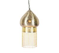 Hanging Pendant Ceiling Lamp Metal Silver Marokkanisch 60 cm E27
