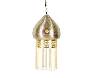 Hanging Pendant Ceiling Lamp Metal Silver Marokkanisch 60 cm E27