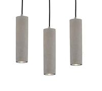 Hanging Pendant Lights LED Lighting lamp Kitchen Island Ceiling Light Shade Concrete Cement Fixtures Industrial Decor for Dining Room Coffee Club Resturant Bar Living Room (7x25cm / 2.7x9.8")
