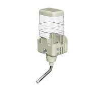 Hanging Pet Water Dispenser, No-Drip Plastic Dog Water Bottle, 304 Stainless Steel Nozzle Kennel Drinker Kettle Feeder for Pets, Crates/Cages Accessories, Green