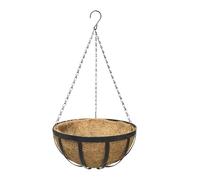 Hanging Plant Basket - Hanging Flower Pot Holder for Garden | Outdoor Hanging Basket with Coconut Lining, Decorative Ceiling Plant Stand for Patio, Conservatory, Prom