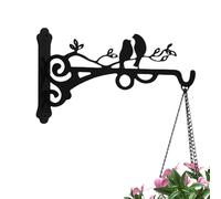 Hanging Plant Bracket, Metal Hanging Basket Brackets Outdoor, Wall Hooks For Hangings Baskets & Bird Feeders, Rust-Resistant Wall Mount Hanger With Screw For Lanterns, Bird Feeders Wind Chimes