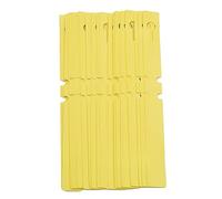 Hanging Plant Label Plastic Tree Nursery Waterproof Tags Reusable Yellow for Garden Outdoor Greenhouse 50PCS
