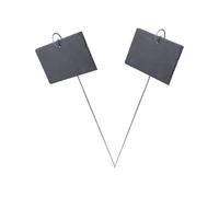 Hanging Plant Labels Marker 2pcs Black Slate Natural Style