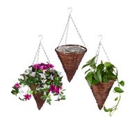Hanging plant pot Handmade Leak-proof Hanging Planter Set Woven Plant Baskets