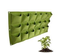Hanging Planter Bags, Hanging Planting Grow Bags 18 Pockets Planting Bag Hanging Vertical Garden Wall Planter Greening Flower Container Wall Mounted Grow Bags For Yard Garden Home Decoration(100*50cm)