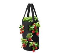 Hanging Planter Bags Strawberry Grow Bag 3 Gallon Hanging Tomato Planter 12 Holes Planting Bags for Vegetables