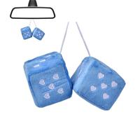 Hanging Plush Toy | Car Pendant, Rearview Mirror, with Heart-Shaped Points, Car Decoration, Hard Elastic Sponge, Vibration Every Time You It, Funny