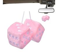 Hanging Plush Toy | Car Pendant, Rearview Mirror, with Heart-Shaped Points, Car Decoration, Hard Elastic Sponge, Vibration Every Time You It, Funny