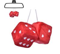 Hanging Plush Toy | Car Pendant, Rearview Mirror, with Heart-Shaped Points, Car Decoration, Hard Elastic Sponge, Vibration Every Time You It, Funny