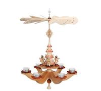 Hanging Pyramid Angel on the Christmas Tree Natural HxLxB 37x37x42cm NEW Pyramid