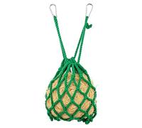 Hanging Rabbit Hay Feeder Bag, Guinea Pig Hay Holder with Hooks | Large Capacity Polyester Mesh Hay Net for Rabbits, Chinchillas, Hamsters & Small Pets, Chew-Resistant(Black right 5Wire,1)
