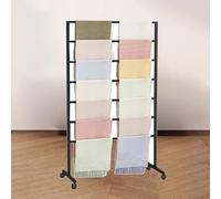 Hanging Rack with Pulley System for Retail Display - Perfect for Organizing Fabrics, Shawls, and Clothing