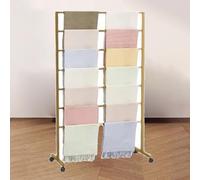 Hanging Rack with Pulley System for Retail Display - Perfect for Organizing Fabrics, Shawls, and Clothing