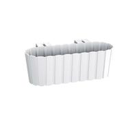 Hanging Rail Flower Pot with Hooks Planter Balcony Patio Garden 4 Colours 38cm