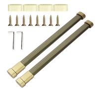 Hanging Rail For Wardrobe,Wardrobe Rail Extendable2 Pack Wardrobe Rail Extendable, Wardrobe Rail 42-70cm, Hanging Rails for Clothes, Wardrobe, Shower,(Gold)