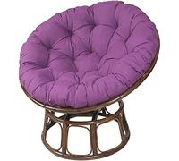 Hanging Rattan Chair Cushion Waterproof Egg-shaped Outdoor Swing Seat Pad 100x100cm Woven Rattan Pillow for Garden Patio Balcony Comfortable and