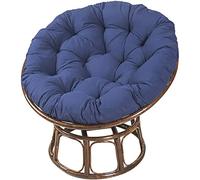 Hanging Rattan Egg Chair Cushion Waterproof Outdoor Swing Seat Pillow 60x60cm U-Shaped Wicker Seat Pad for Patio Garden and Balcony - Cozy &