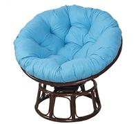 Hanging Rattan Egg Chair Cushion Waterproof Outdoor Swing Seat Pillow 60x60cm Woven Rattan Cushion for Patio Garden and Balcony - Comfortable Support