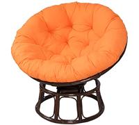 Hanging Rattan Egg Chair Cushion Waterproof Outdoor Swing Seat Pillow 80x80cm U-Shaped Wicker Chair Pad for Patio Garden and Balcony Comfort