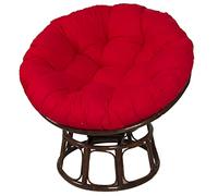 Hanging Rattan Egg Chair Cushion Waterproof Outdoor Swing Seat Pillow 90x90cm U-Shaped Wicker Cushion for Patio Garden and Porch - Comfortable &