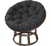 Hanging Rattan Egg Chair Cushion Waterproof Outdoor Swing Seat Pillow 90x90cm U-Shaped Wicker Seating Pad for Patio Garden and Balcony Comfort