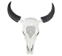 Hanging Resin Bull Head, Cow Head Wall Decor, 1PC Resin Bull Head Wall Hanging Decoration Long Horn Animal Sculpture Background Wall Home Ornament