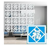 Hanging Room Divider Black - Wood-Plastic DIY Panel Screens with Accessories Versatile Partition for Dining Room 12-100 Pieces Available (White-A 35 Pcs)