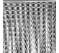 Hanging Room Divider, Chain Curtain Easy Hanging and Removal 90 * 214.5cm, Black Metal Room Divider for Room Divider