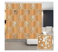 Hanging Room Divider - DIY Screen Panels for Living Room, Bedroom, Kitchen, Office, Restaurant - Home Decor Wood Plastic Panel with Accessories