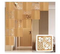Hanging Room Divider Panel - 1-100 Pieces, Waterproof Wood-Plastic, 29cmx29cm, Easy to Install & DIY Decor(Natural a,23Pcs)