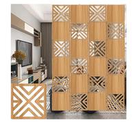 Hanging Room Divider Panel For Home Office Decor, 0.2 Inch Thick, Size 11.4"x11.4", 1-100 Pcs Available(Natural A,29Pcs)
