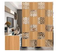 Hanging Room Divider Panel For Home Office Decor, 0.2 Inch Thick, Size 11.4"x11.4", 1-100 Pcs Available(Natural B,15Pcs)