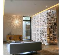 Hanging Room Divider Panel, PVC DIY Hanging Privacy Screen Panel White Multiple Sizes(17Pcs)