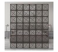 Hanging Room Divider Panels - 29cm x 29cm | Versatile Wood-Plastic Screen for Home & Office | 1-100 Pieces Options(Black,23Pcs)