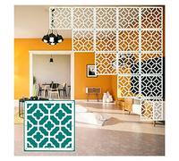 Hanging Room Divider Panels 29x29 cm 5mm Wood & Plastic Engraved Design Set of 3 (50 Units) Ideal for Privacy & Aesthetics in Home or Office Spaces