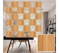 Hanging Room Divider Screen, Ceiling Wall Privacy Screen Divider Panel With Accessories Wood Plastic 5mm Thick Natural 1-100 Pcs(Natural B,23Pcs)