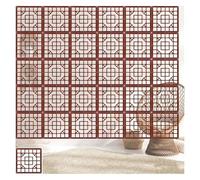 Hanging Room Divider Screen, DIY Wood Plastic Hanging Room Divider Is Available In Natural Color And Multiple Sizes(39x39cm,14Pcs)