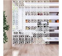 Hanging Room Divider Screen, PVC Folding Privacy Screen Hanging Panels DIY Wall Divider 5mm Thick White Multiple Quantities(23Pcs)