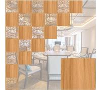 Hanging Room Divider Screen, Restaurant Folding Hanging Privacy Screen Divider Panels Hollow Out Natural Multiple Sizes(Natural B,23Pcs)