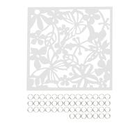 Hanging Room Divider Set - 12 Pcs Foldable Privacy Screen Panels, DIY Adjustable Partition Wall with Hollow Carving, PP Material Sturdy & Easy to Clean, Modern Home Decor for Living Room, Bedroom